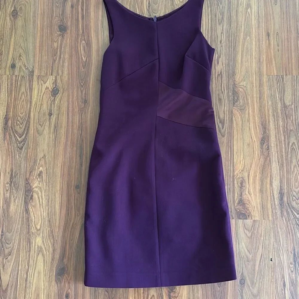 Armani exchange eggplant plum burgundy fitted classy dress size 0